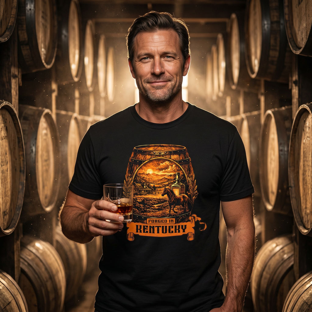 Forged in Kentucky – Premium Bourbon Tee