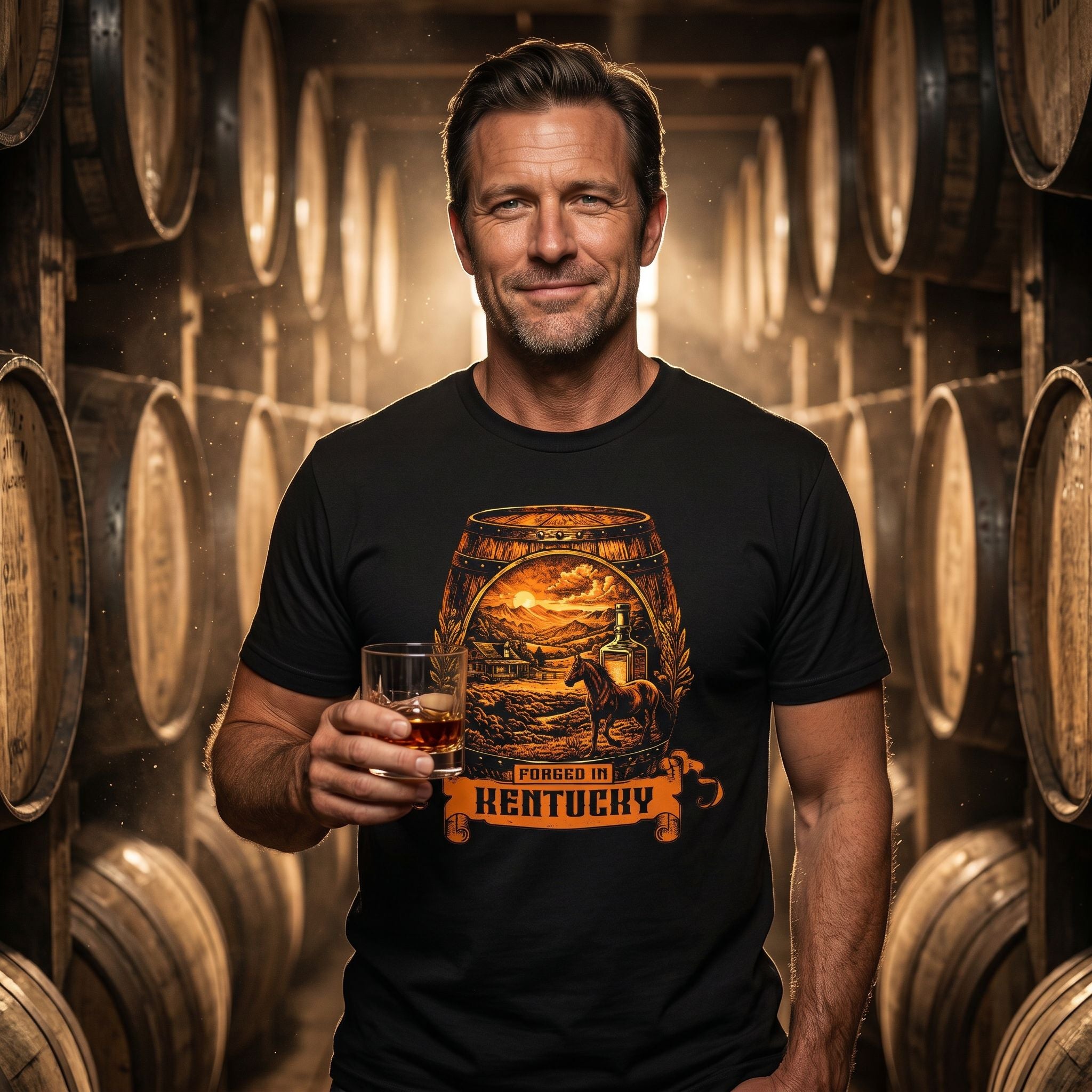 Forged in Kentucky – Premium Bourbon Tee