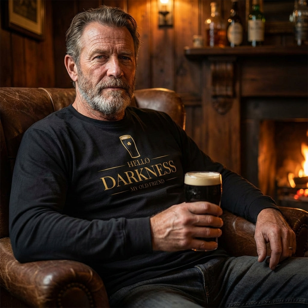 Hello Darkness Gold Premium Long Sleeve Tee