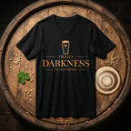 Hello Darkness V-Neck Gold Premium Tee Shirt