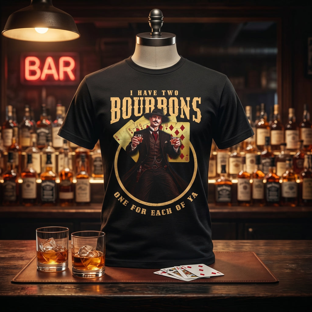 Doc Holiday Two Bourbons Premium Tee