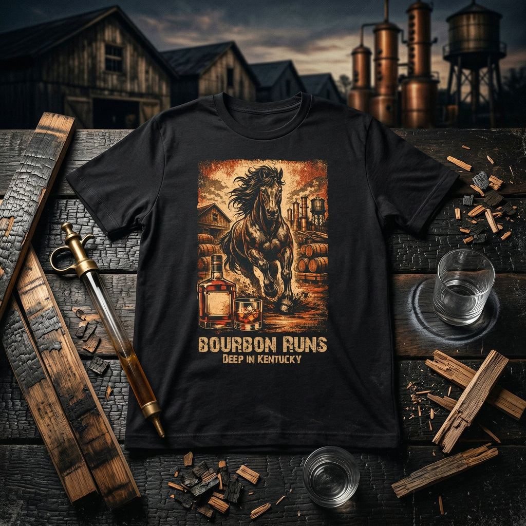 Bourbon Runs Deep in Kentucky Premium Tee