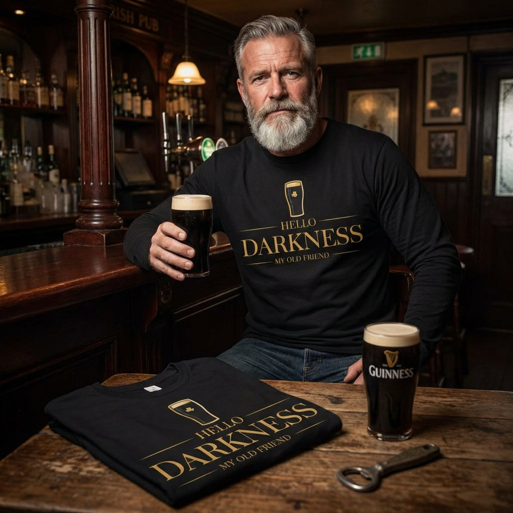 Hello Darkness Gold Premium Long Sleeve Tee