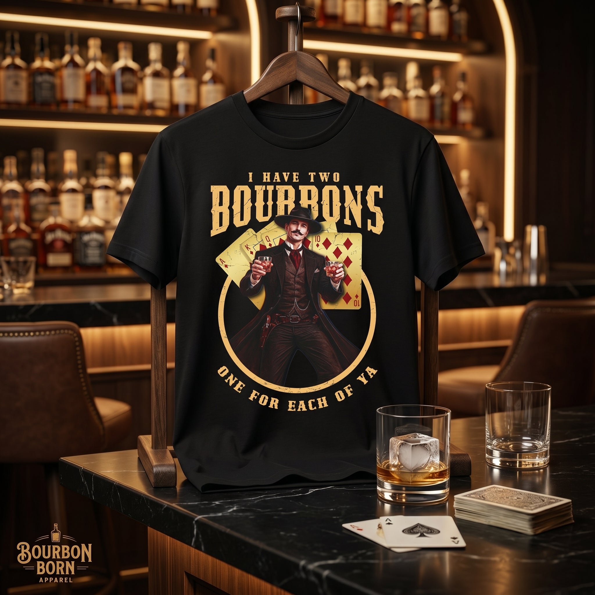 Doc Holiday Two Bourbons Premium Tee