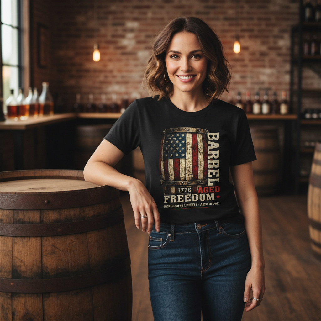 Barrel Aged Freedom Premium CrewneckTee