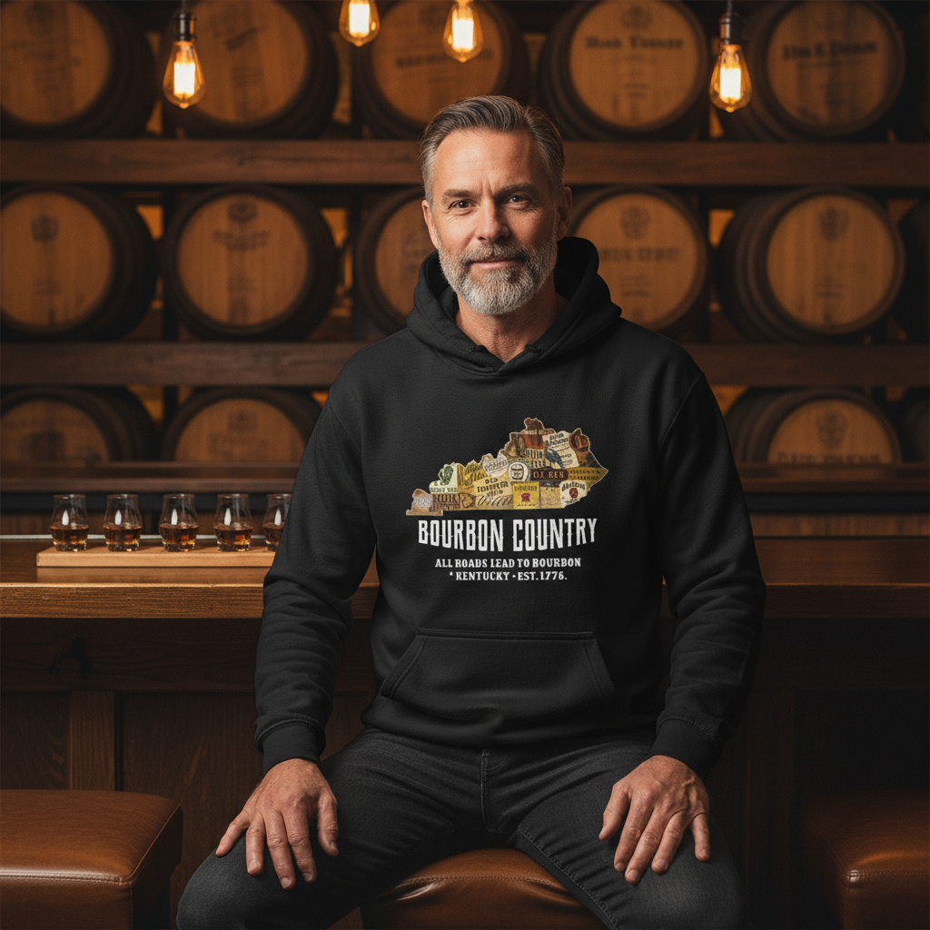 Bourbon Country - All Roads Lead to Bourbon Premium Hoodie