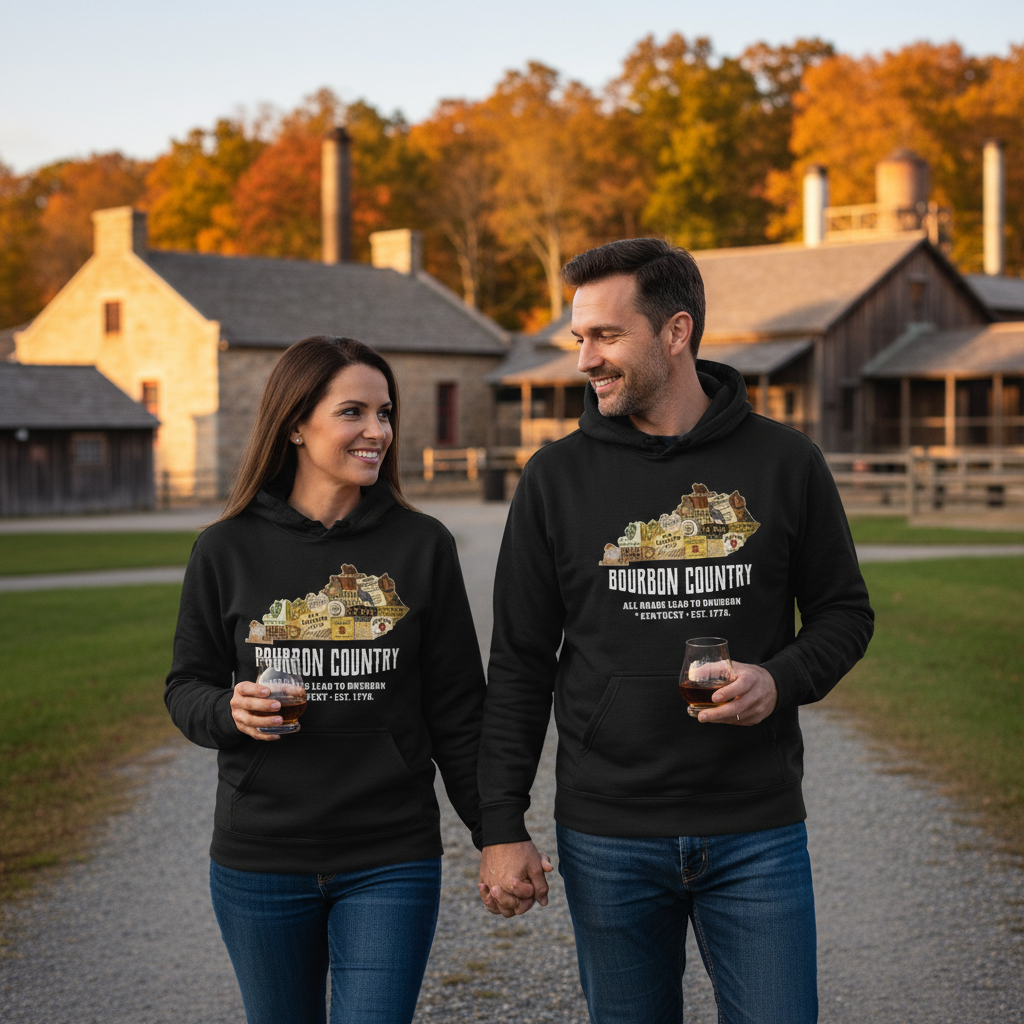 Bourbon Country - All Roads Lead to Bourbon Premium Hoodie