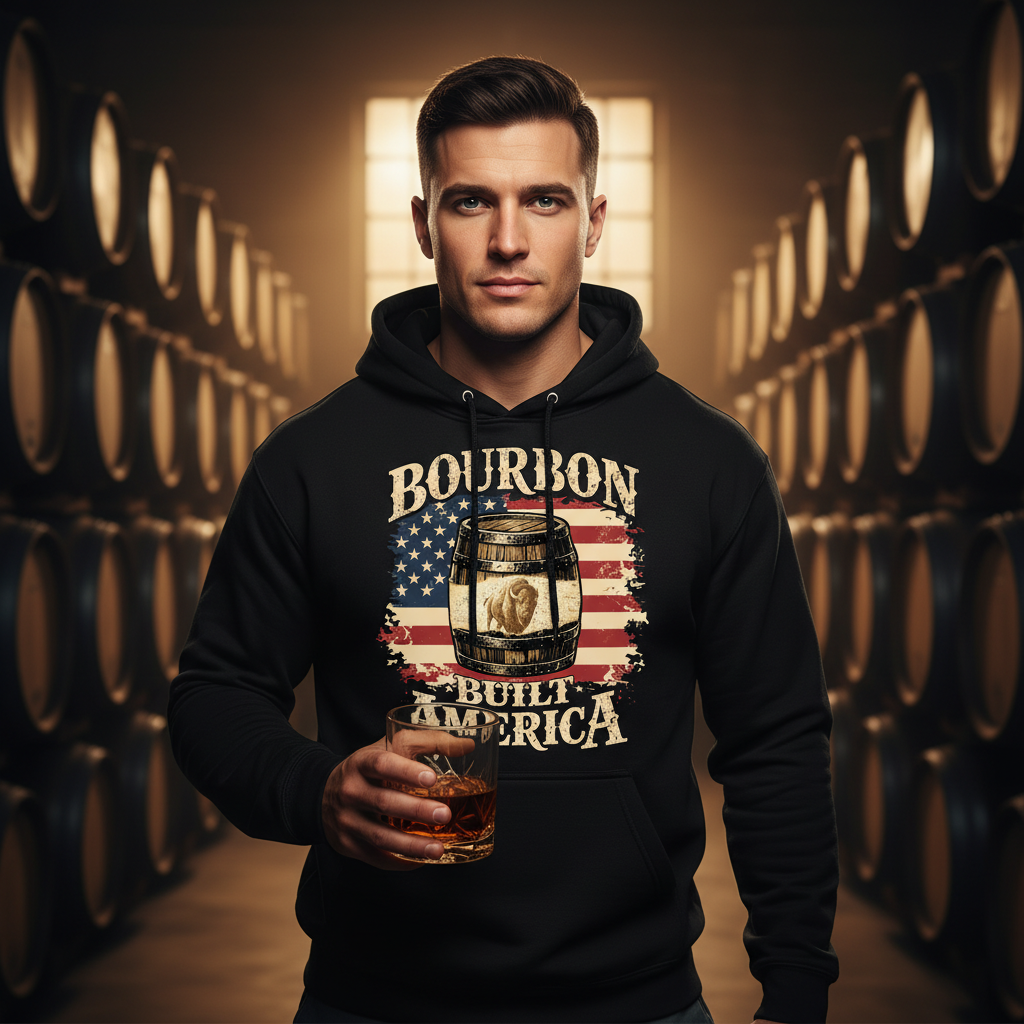 Bourbon Built America Premium Hoodie